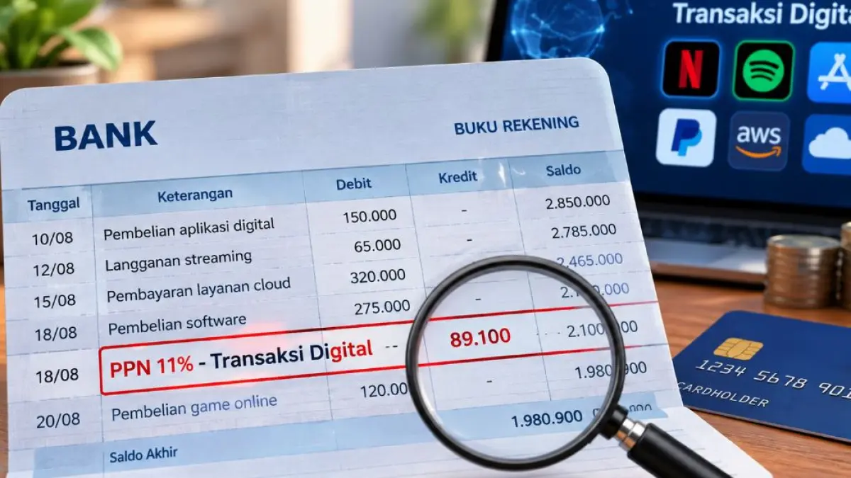 PPN dikenakan atas pemanfaatan barang digital tidak berwujud dan jasa digital dari luar negeri yang dikonsumsi di Indonesia.