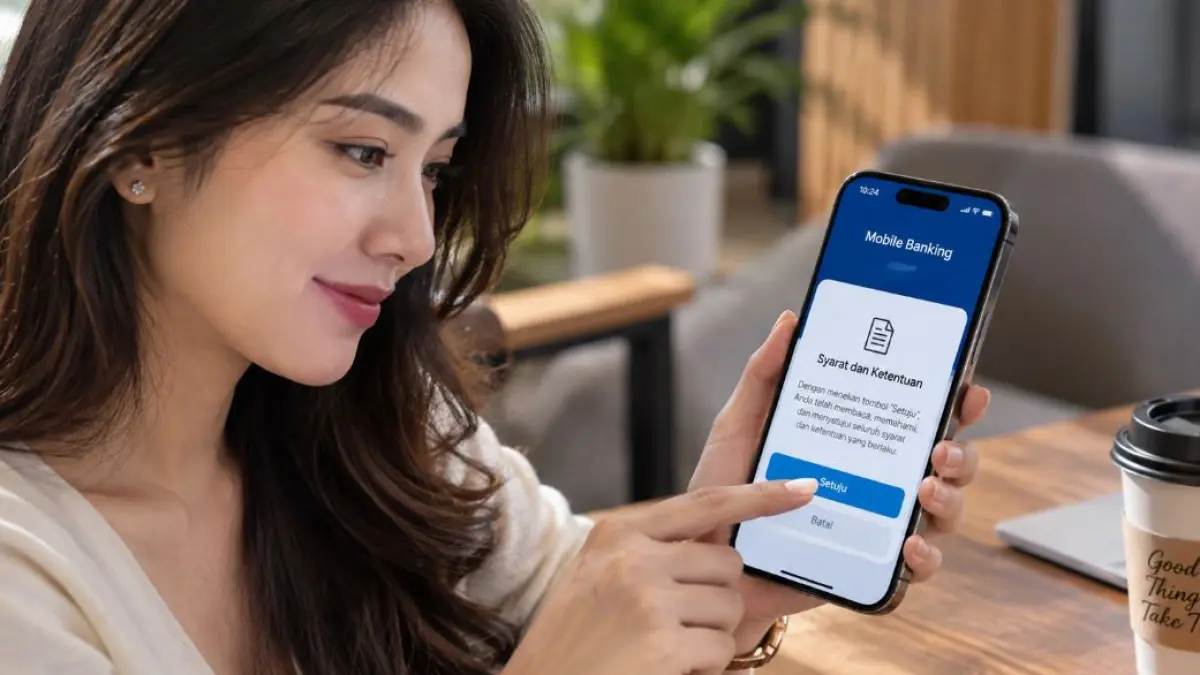 BAHAYA TERSEMBUNYI: Nasabah perlu lebih cermat terhadap ketentuan yang muncul dalam aplikasi perbankan digital.