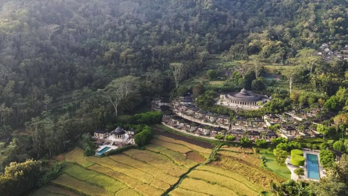 Amanjiwo di Magelang, salah satu resor RI yang sukses raih predikat tertinggi 3 Michelin Keys 2026.