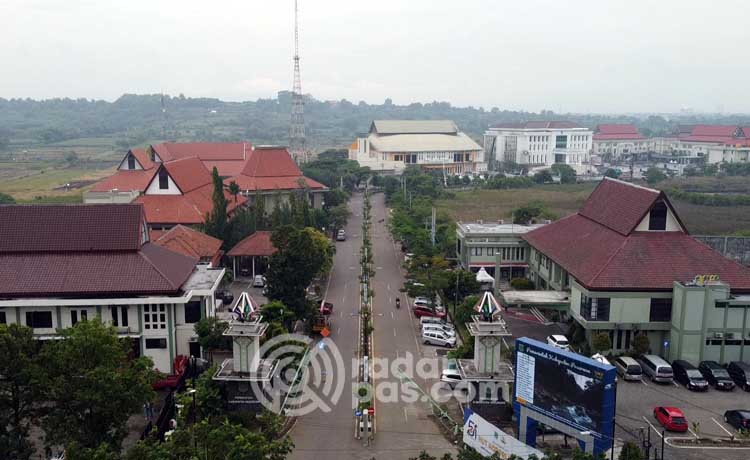 PUSAT PEMERINTAHAN: Kompleks perkantoran Raci, Bangil yang kini jadi denyut pemerintahan Kabupaten Pasuruan. (Fahreza Nuraga/ Radar Pasuruan)