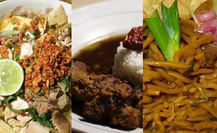 Aneka sajian menu berkuah untuk sahur.