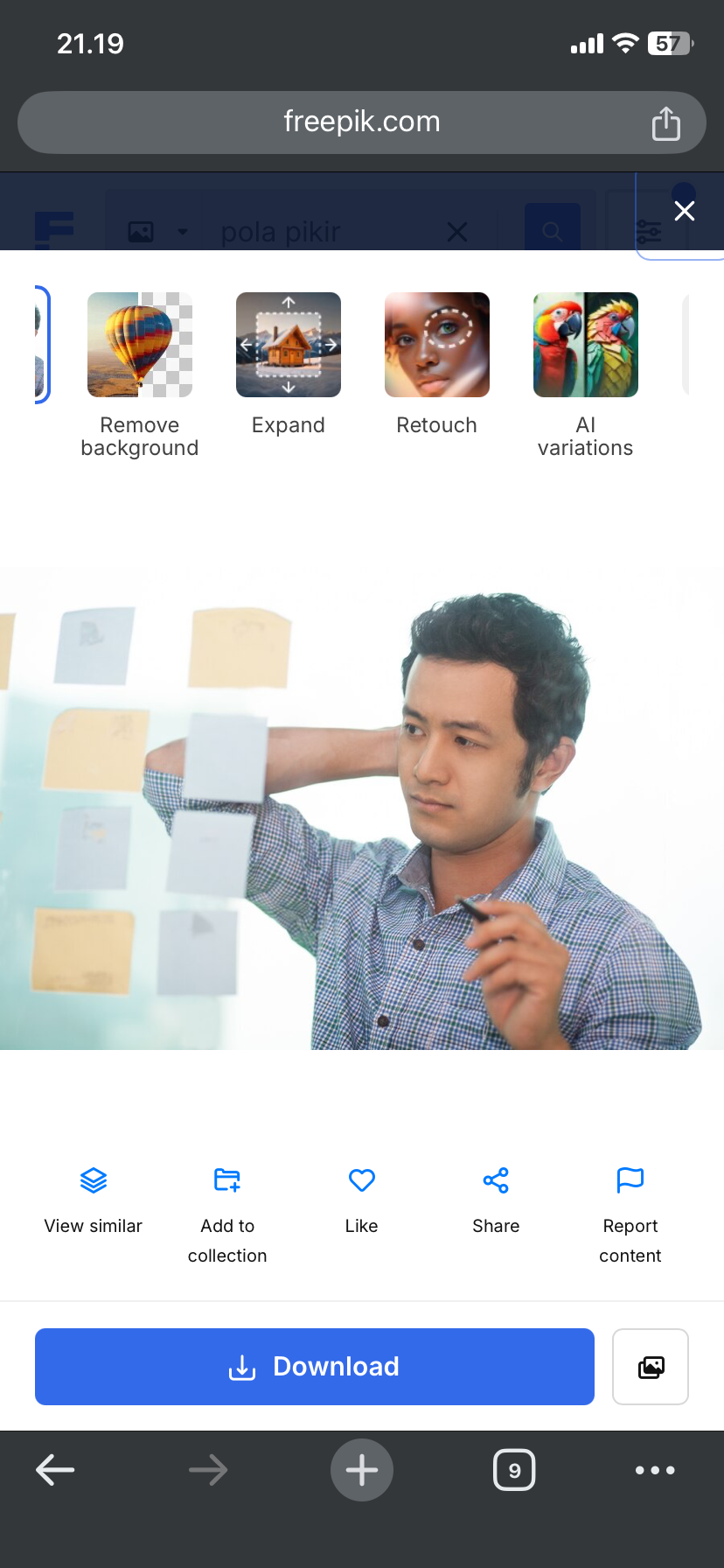 Ilustrasi pola pikir.