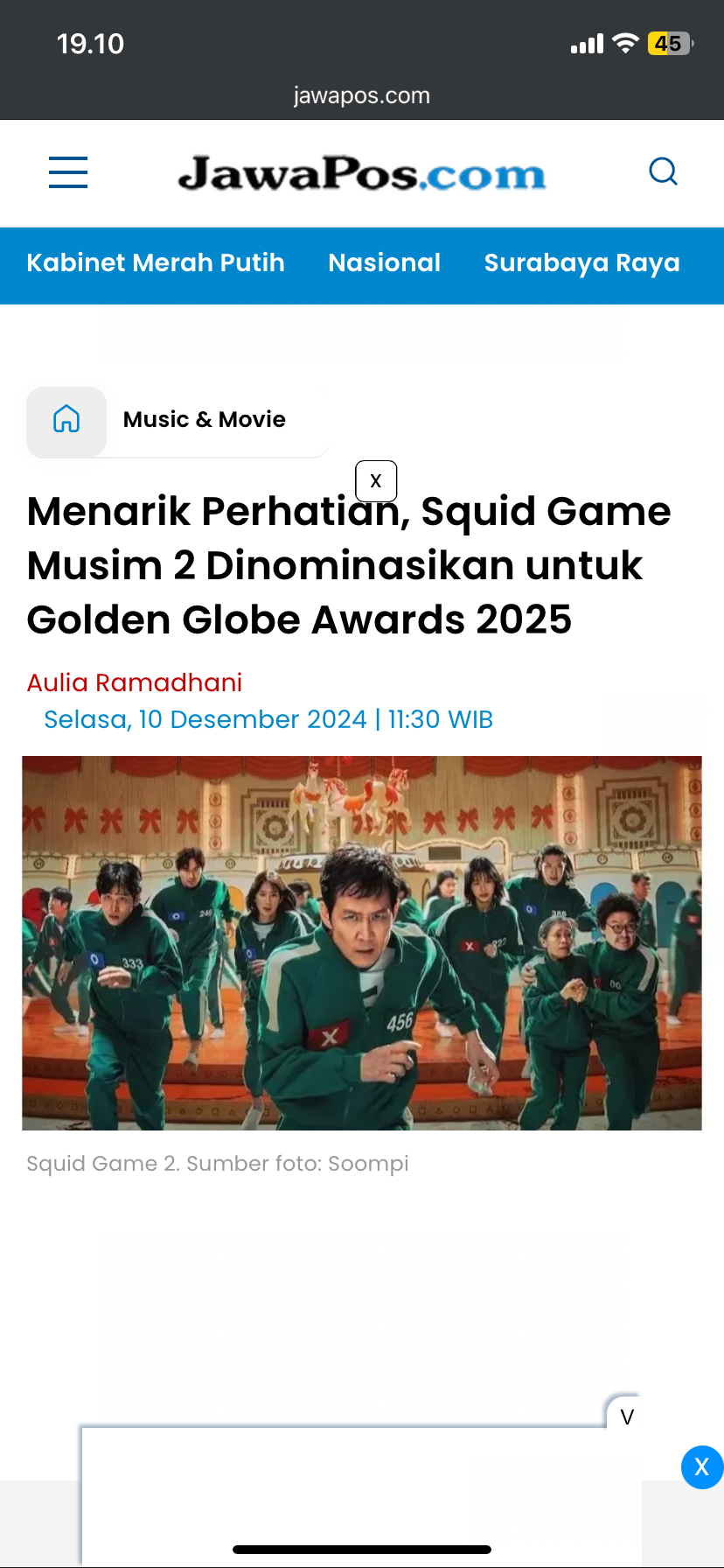 Squid Game 2. Sumber foto: Soompi