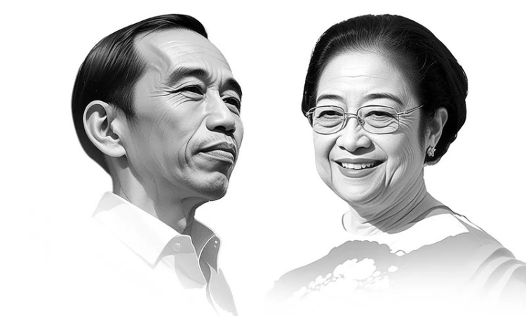 ILUSTRASI AI: JOKOWI-MEGAWATI.