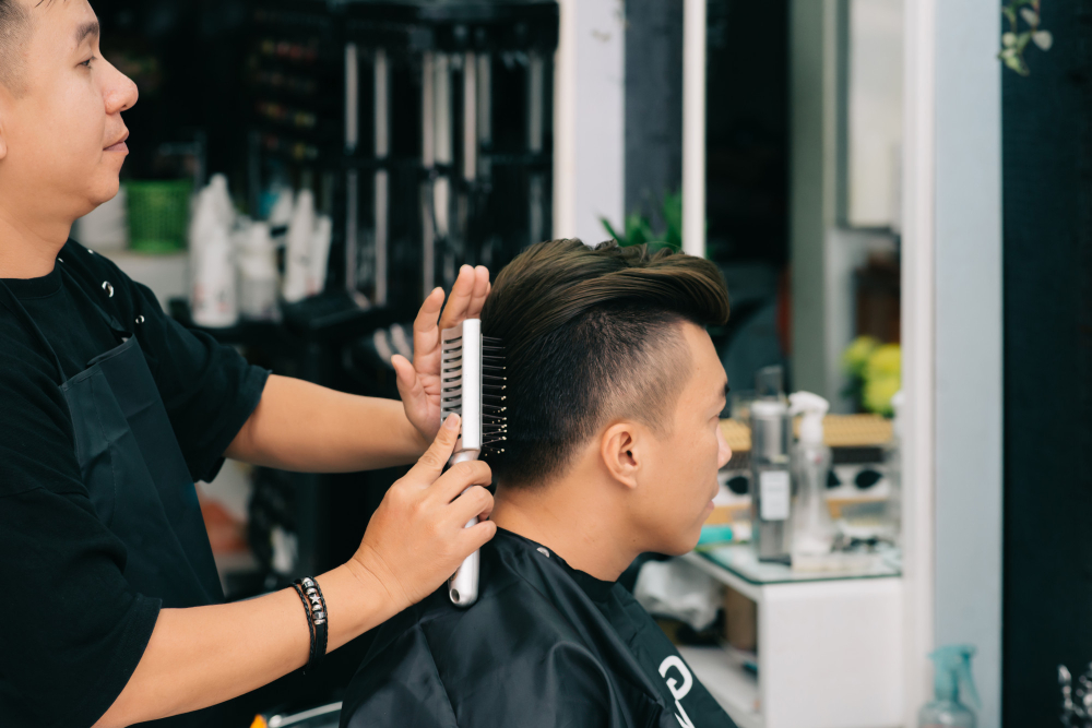 Ilustrasi gaya potongan rambut