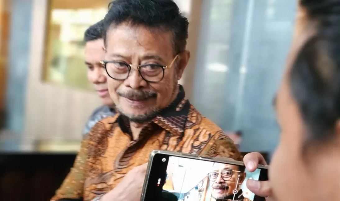 Mantan Menteri Pertanian (Mentan) Syahrul Yasin Limpo (SYL) di sela-sela menjalani persidangan kasus dugaan pemerasan dan penerimaan gratifikasi di Pengadilan Tindak Pidana Korupsi (Tipikor)
