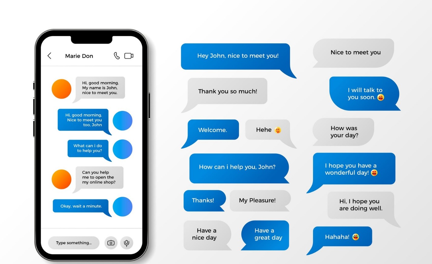 Ilustrasi Screenshot Chat.