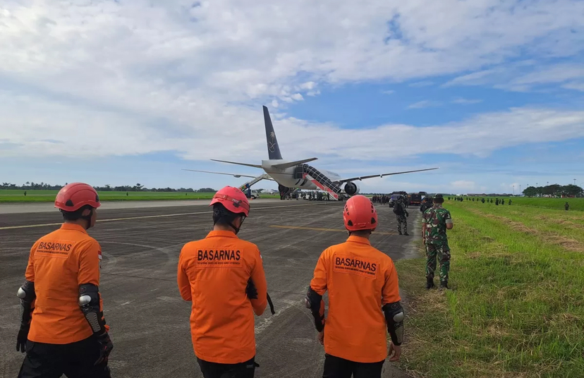 Kantor SAR Medan bersiaga di Bandara Internasional Kualanamu pasca munculnya ancaman bom pada pesawat jemaah haji asal Jawa Timur pada Sabtu (21/6). (dok. Basarnas)