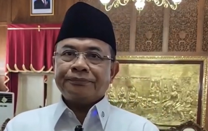 Tangkapan layar Bupati Pati, Sadewo saat menyatakan tidak akan mundur.