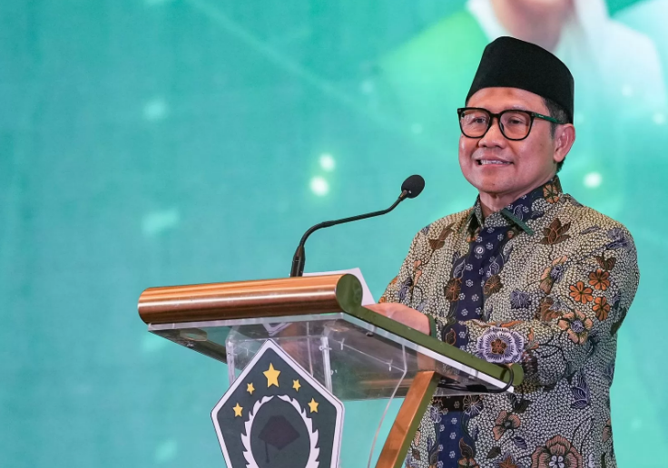 Menteri Koordinator Bidang Pemberdayaan Masyarakat Abdul Muhaimin Iskandar alias Cak Imin dalam Mukernas ISNU.
