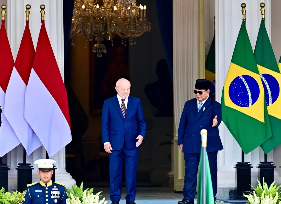 Pertemuan Presiden Prabowo Subianto dengan Presiden Brasil Luiz In&aacute;cio Lula da Silva di Jakarta (23/10).