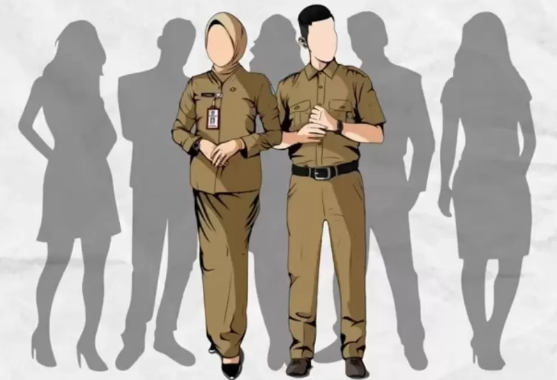 Ilustrasi PNS.