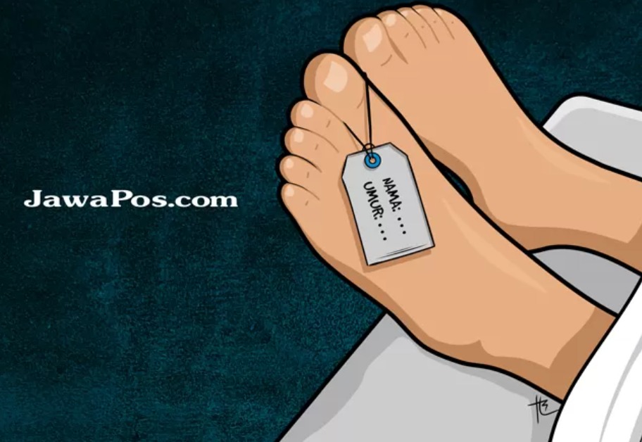 Ilustrasi mayat.