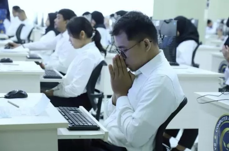 Ilustrasi suasana pelaksanaan SKD CPNS.