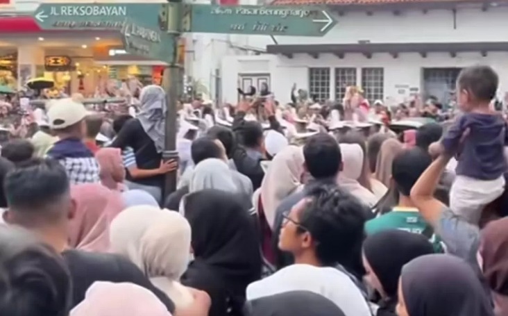 Jogjakarta jadi lautan wisatawan di momen libur panjang Natal dan tahun baru.