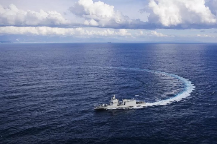 Kapal perang baru TNI AL, KRI Prabu Siliwangi-321, di Italia. Kapal tersebut resmi menjadi armada tempur TNI AL.