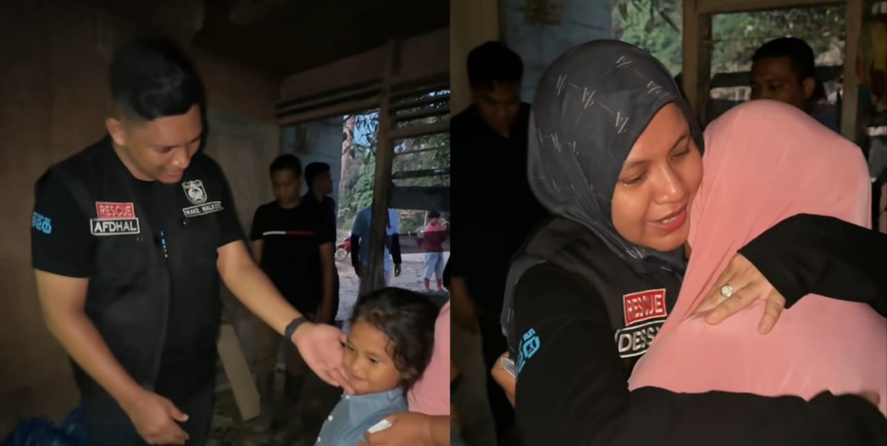 Tangkapan layar kondisi warga Pulau Tiga, Aceh Tamiang yang belum terjamah bantuan sejak banjir bandang.