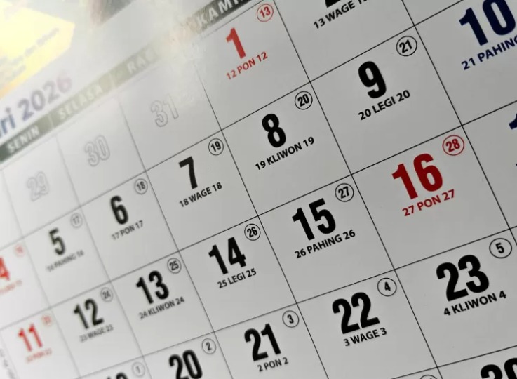 Daftar lengkap tanggal merah sepanjang tahun 2026
