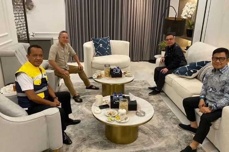 Ketua Harian Partai Gerindra Sufmi Dasco Ahmad melakukan pertemuan dengan Ketua Umum PAN Zulkifli Hasan, dan Ketua Umum PKB Muhaimin Iskandar dan Ketua Umum Golkar Bahlil Lahadalia.