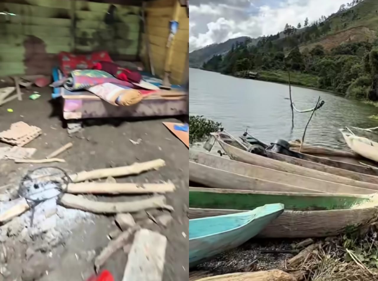 Warga Dusun Lelabu, Mendale, Aceh Tengah yang masih kesulitan akses darat untuk dapat bantuan.