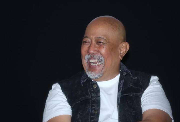 Indro Warkop menghadiri peluncuran "Don