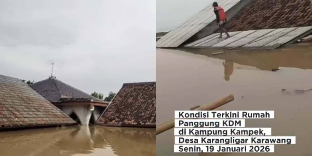 Menyoroti insiden viral rumah panggung yang dibangun Gubernur Jabar, Dedi Mulyadi alias KDM terendam banjir di Telukjambe Barat, Karawang.