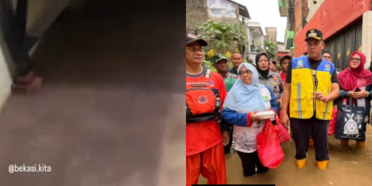 Menyoroti ungkapkan kekesalan warga di Bekasi, Jawa Barat, setelah bencana banjir menggenangi wilayahnya.