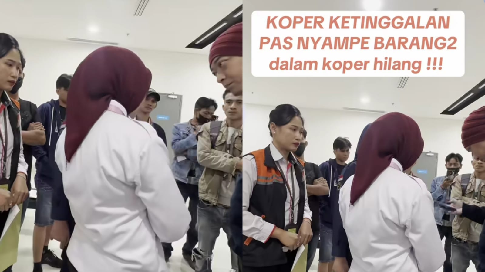 Kemarahan penumpang pesawat NAM Air saat koper bagasi tertinggal.