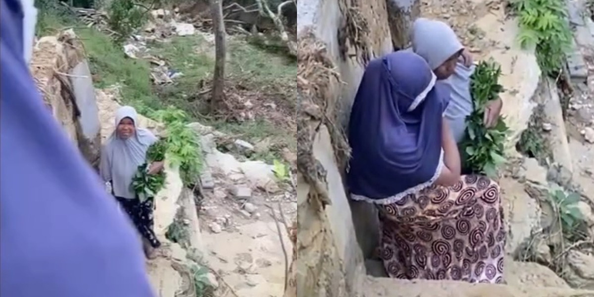 Mengintip cerita pilu seorang ibu yang kembali datangi area rumahnya pascabencana longsor di Aceh Tengah.