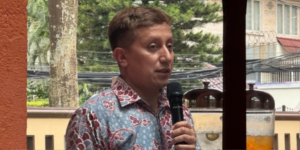 Juru Bicara Kementerian Luar Negeri (Kemlu) RI Vahd Nabyl A. Mulachela berbicara dalam media gathering di Jakarta, Selasa (10/2/2026).