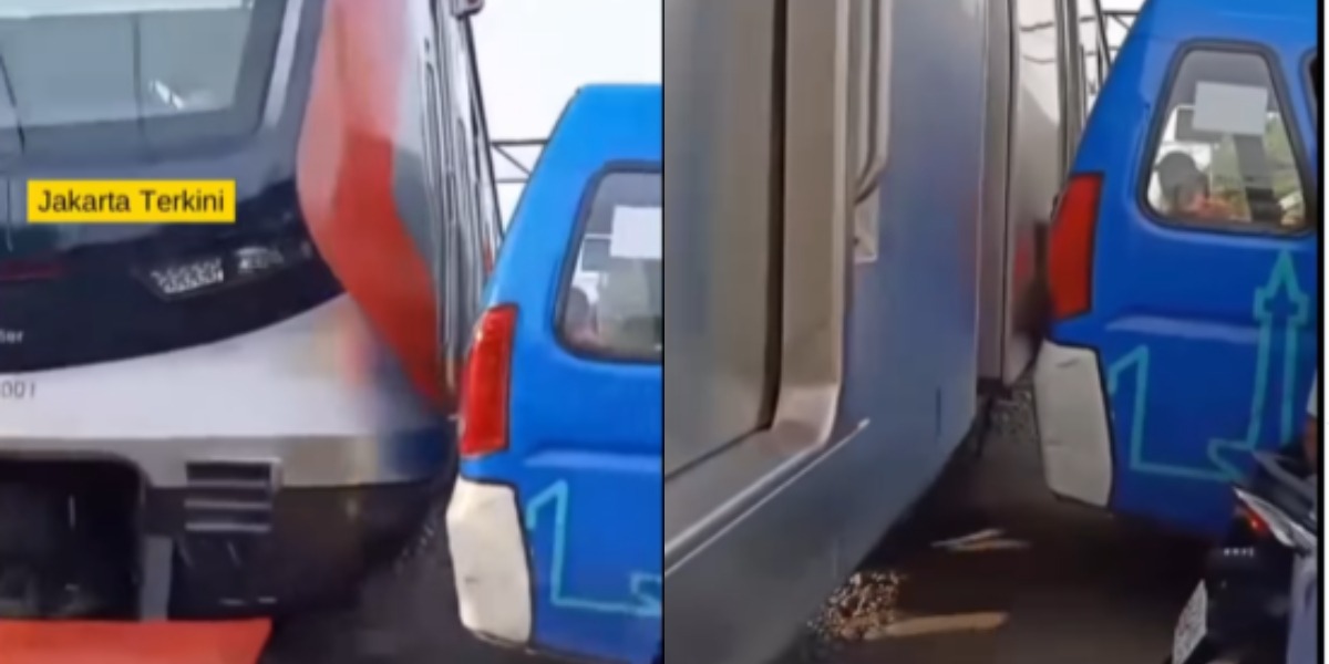 Menyoroti insiden viral mobil angkutan kota (angkot) yang hampir terserempet kereta di kawasan Tambora, Jakarta Barat.
