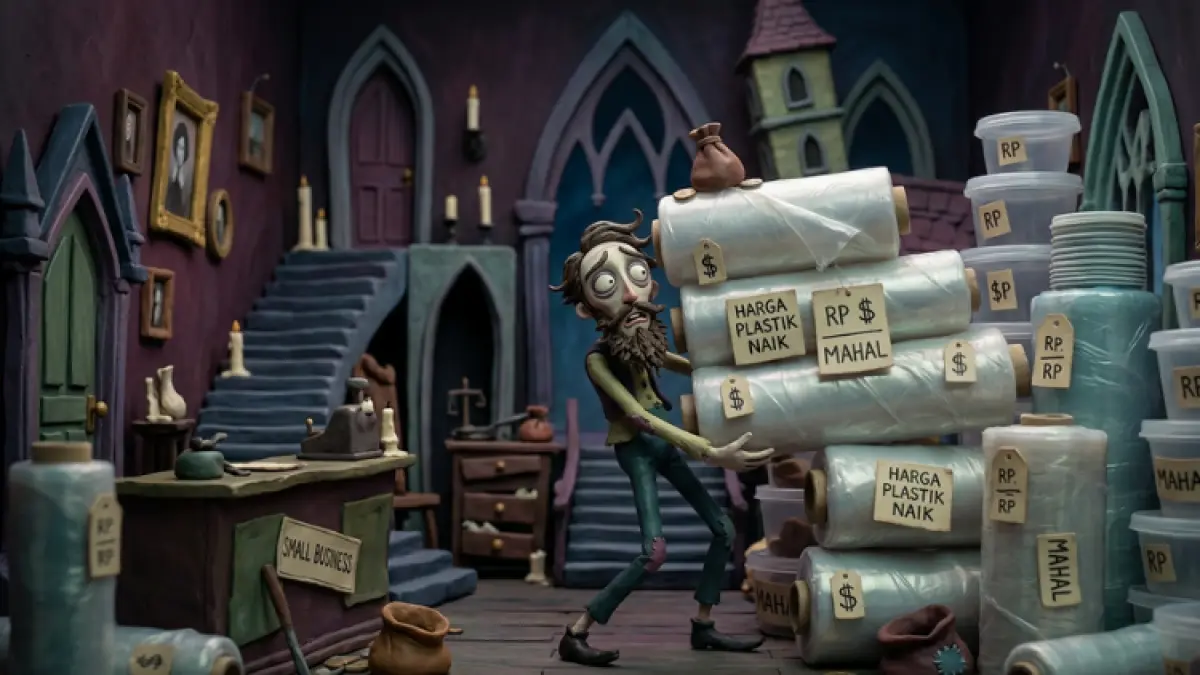 Ilustrasi harga plastik mahal