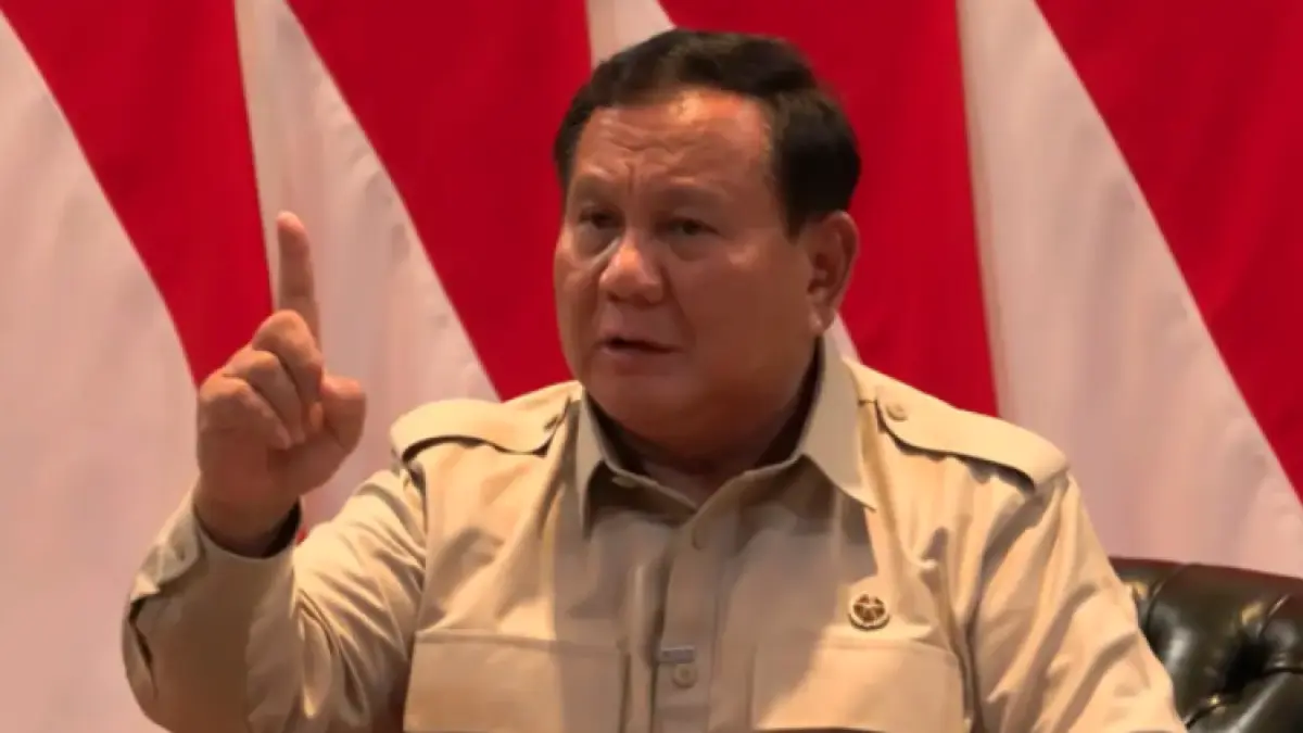 Di tengah kenaikan harga avtur global, Presiden RI Prabowo Subianto memutuskan biaya haji tahun 2026 turun hingga Rp 2 juta. (YT Presiden Prabowo)