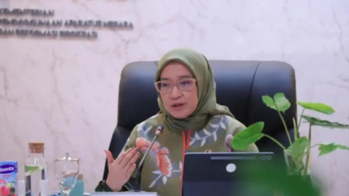 Menteri Pendayagunaan Aparatur Negara dan Reformasi Birokrasi (PANRB) Rini Widyantini. ANTARA/HO-KemenPANRB