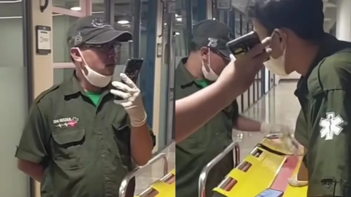 Viral ambulans di Jakpus dapat orderan fiktif diduga dari debt collector. (Instagram/jakartapusat.info)