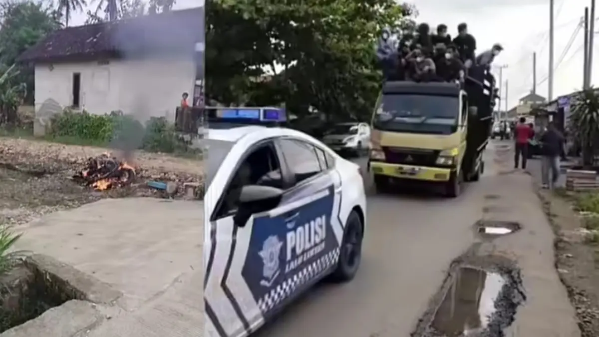 Warga lakukan aksi solidaritas meminta pembebasan 3 terduga pelaku pengeroyokan maling motor di Lampung Tengah. (Instagram/feedgramindo)