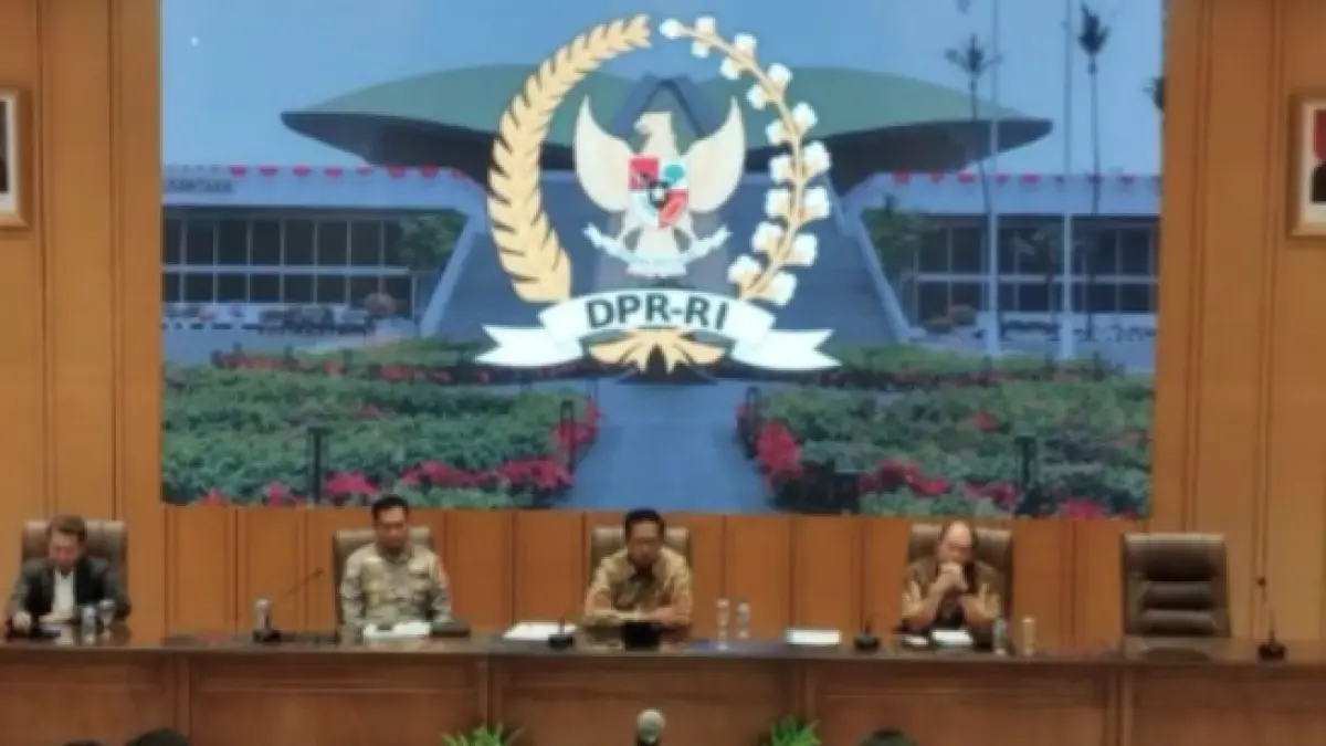 Anggota Komisi V DPR RI Sudjatmiko saat agenda diskusi di kompleks parlemen, Jakarta, Kamis (30/4/2026). ANTARA/Bagus Ahmad Rizaldi