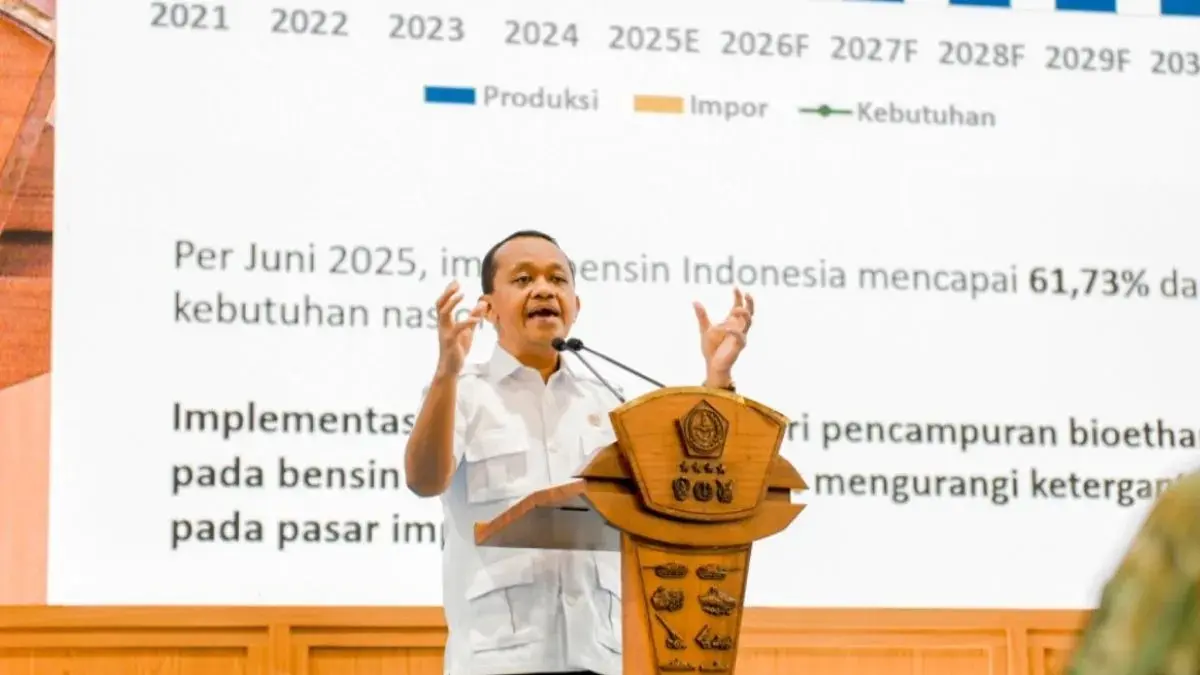 Menteri Energi dan Sumber Daya Mineral (ESDM) Bahlil Lahadalia menghadiri Apel Komandan Satuan TNI Tahun 2026 di Bogor, Jawa Barat, Rabu (29/4/2026). (ANTARA/HO-Kementerian ESDM)