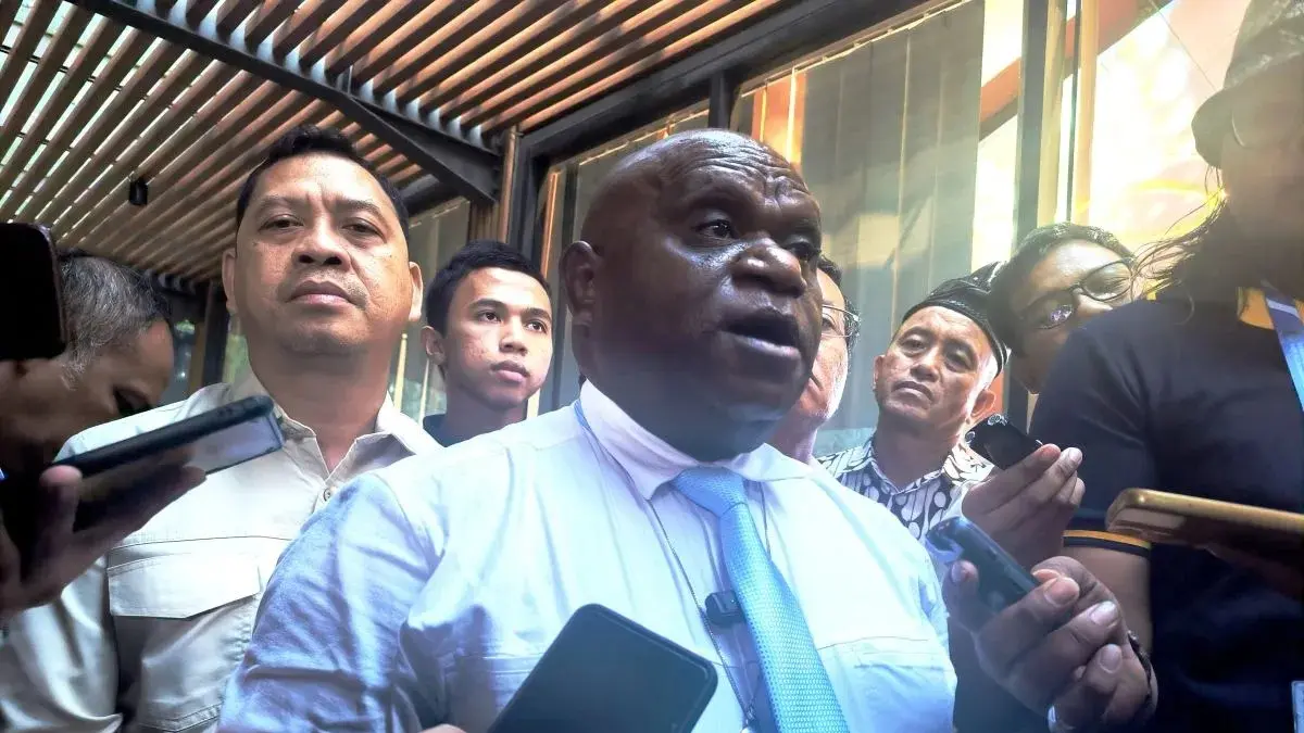 Menteri Hak Asasi Manusia Natalius Pigai. ANTARA/Devi Nindy.