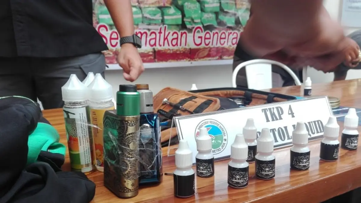 Narkoba dalam vape liquid.(Dok.JawaPos.com).