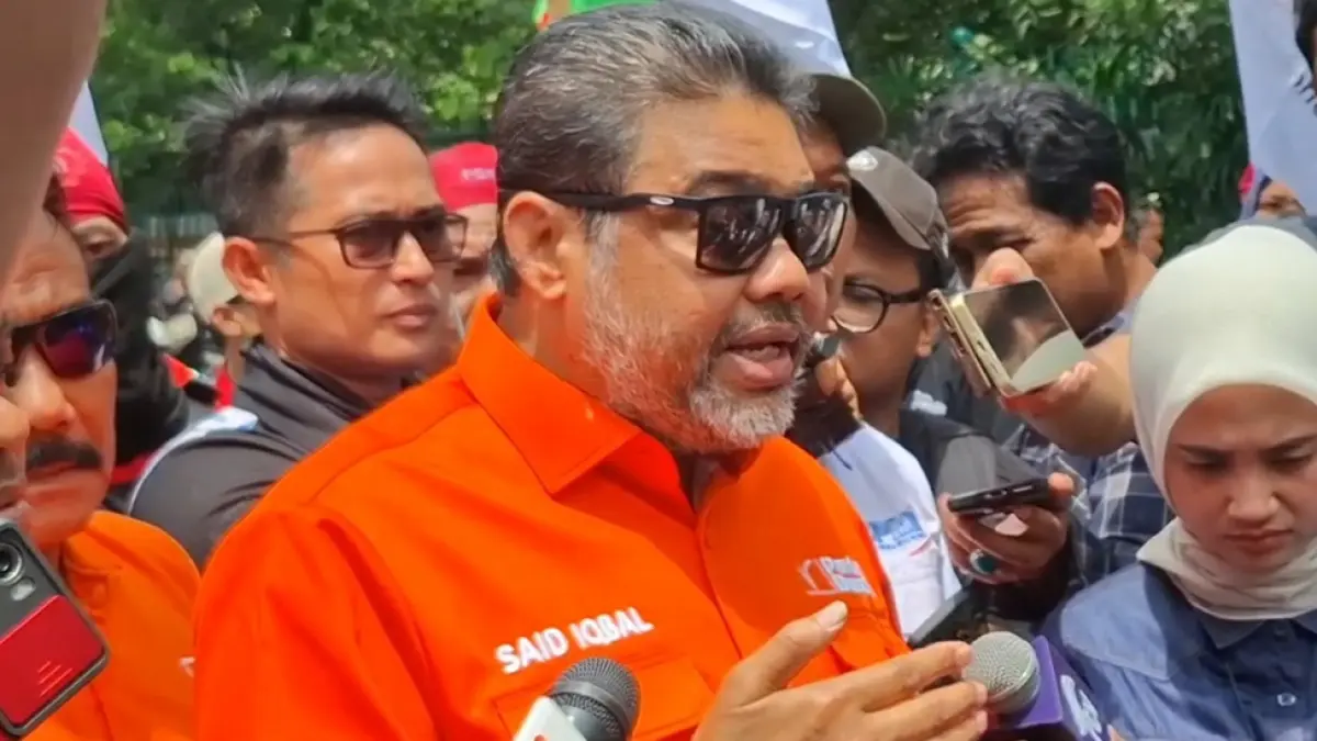 Presiden Partai Buruh sekaligus Presiden KSPI Said Iqbal. (Ryandi Zahdomo/JawaPos.com)