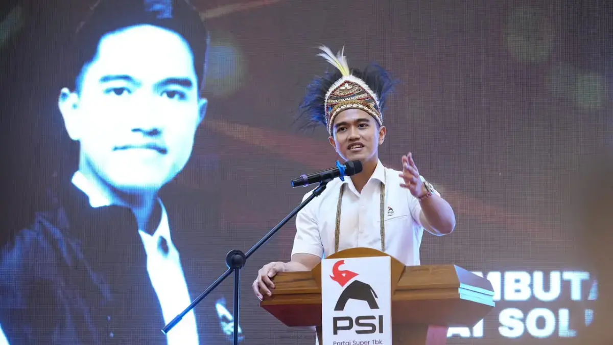 Ketua Umum DPP PSI Kaesang Pangarep di Merauke, Papua Selatan, Minggu (10/5). (Dok. PSI)