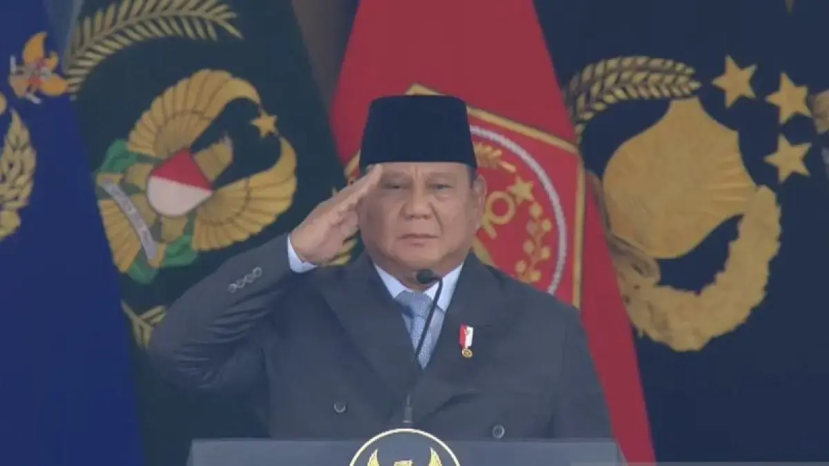 Tangkapan layar - Presiden Prabowo Subianto