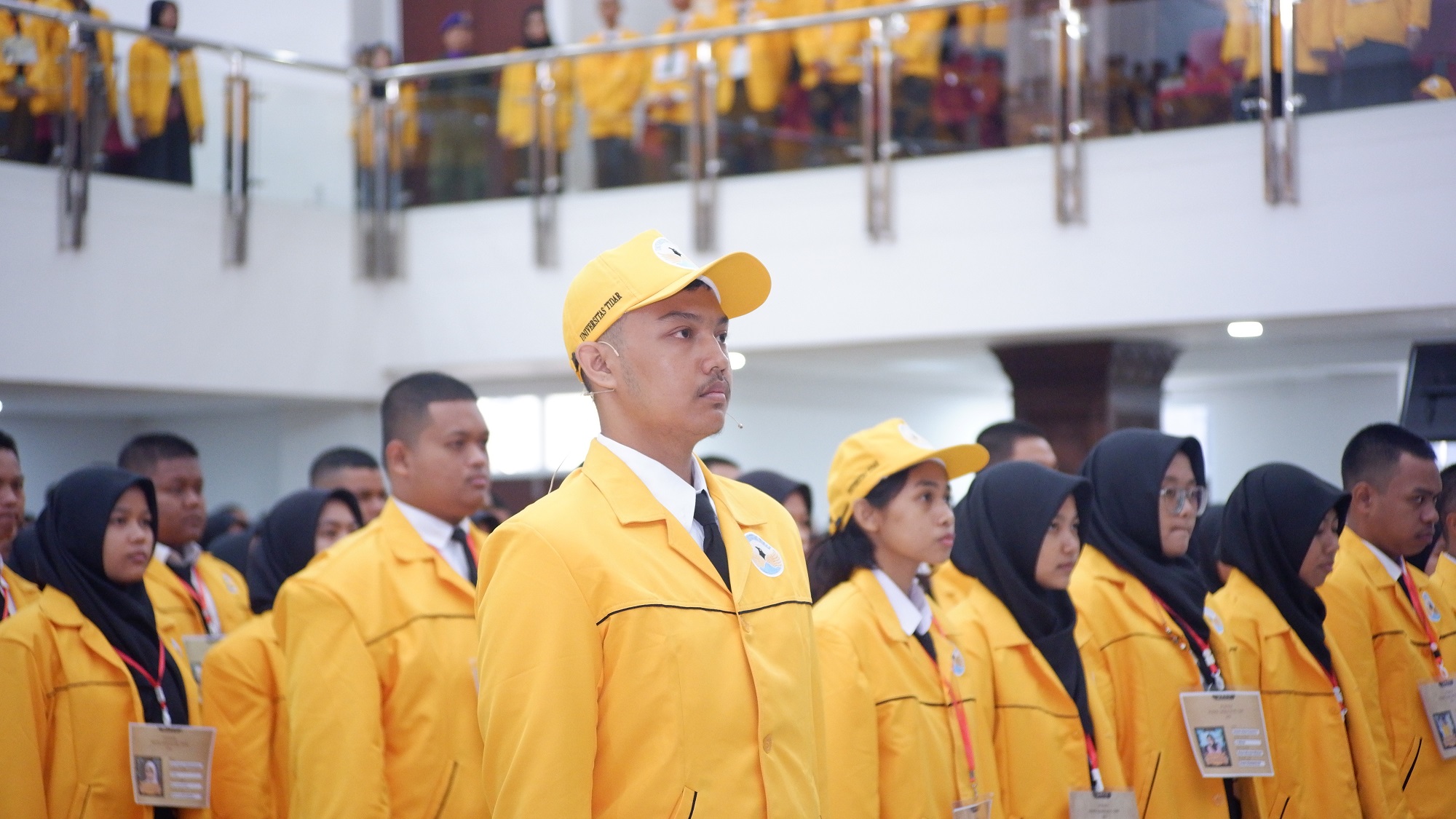 Mahasiswa baru Untidar mengikuti pembukaan Pengenalan Kehidupan Kampus Mahasiswa Baru (PKKMB), Senin (7/8/2023) di Gedung Dr. H. R. Suparsono, Kampus Tuguran Magelang.