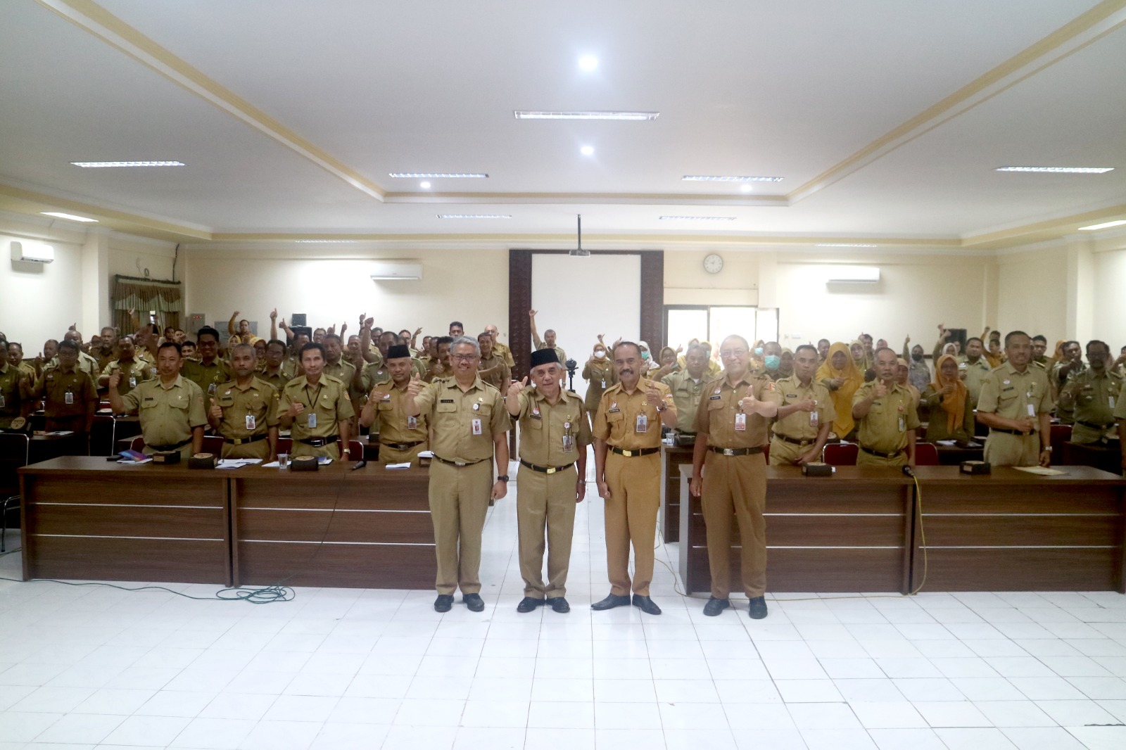 Sosialisasi peraturan bupati tentang barang milik darah di kantor Setda Kabupaten Wonosobo, Senin (7/8/2023).