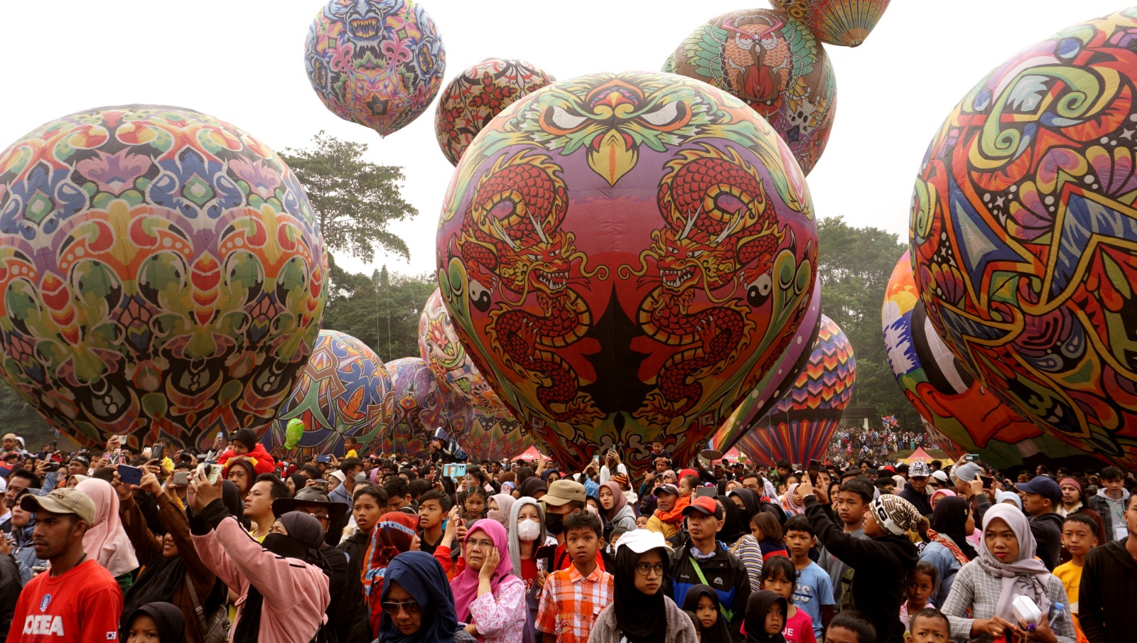 Event Wonosobo Night Festival Costum (WNFC) dan Java Ballon Atracttion (JBA) 2023 yang digelar pada Sabtu dan Minggu (26-27/8/2023