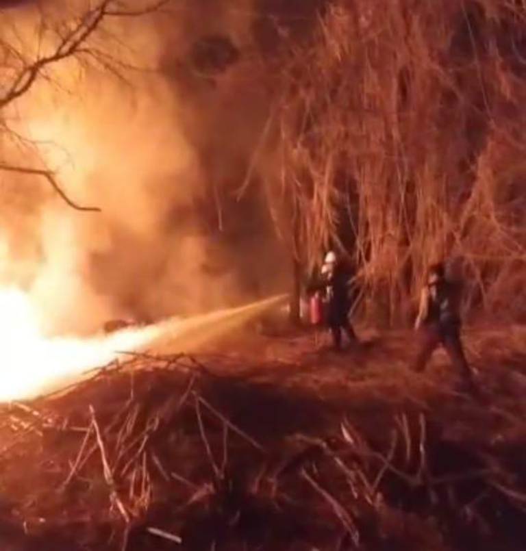 Personel gabungan saat memadamkan kebakaran di Gunung Sumbing beberapa waktu lalu.