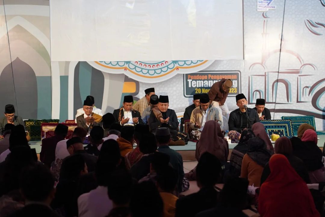 Dzikrul ghofilin digelar di Pendopo Pengayoman Temanggung, Senin (20/11/2023) malam.