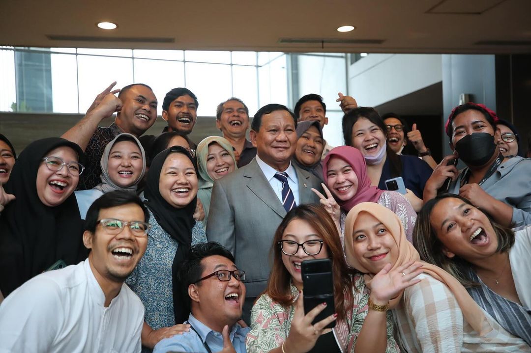 Calon Presiden (Capres) Koalisi Indonesia Maju (KIM) Prabowo Subianto semakin didukung dan dipilih di Pilpres 2024. (dok/ikl)