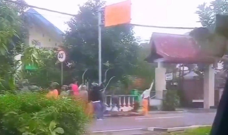 Tawuran antarpelajar terjadi di Kota Magelang, Rabu (29/11/2023) sekitar pukul 15.00.